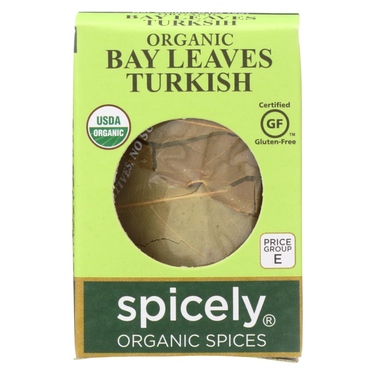 Picture of Spicely Organics 2114338 0.1 oz Turkish Whole Organic Bay Leaves 