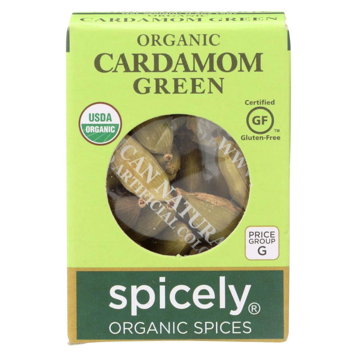 Picture of Spicely Organics 2114403 0.2 oz Green Organic Cardamom Pods 