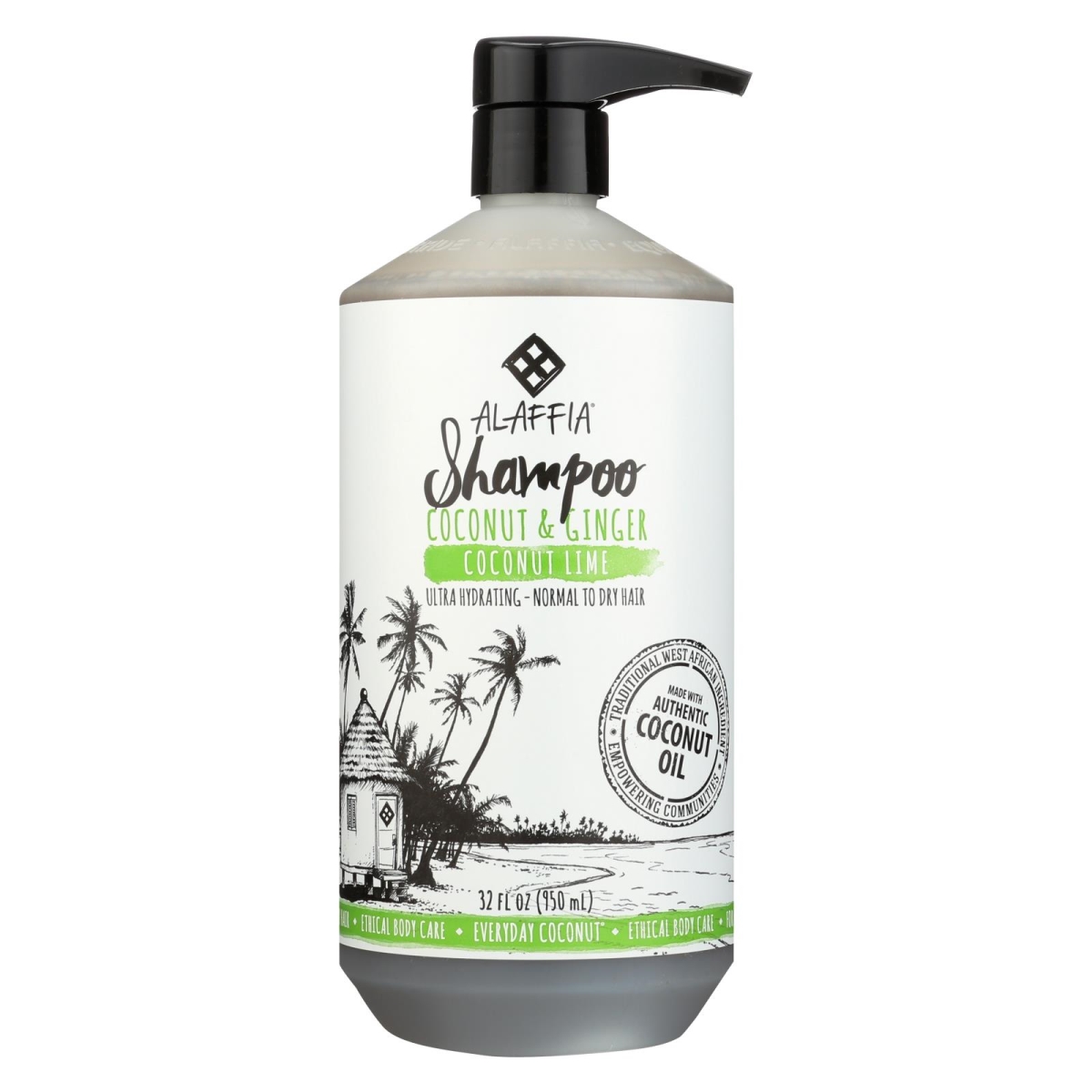 Picture of Alaffia 2090280 32 fl oz Coconut Lime Everyday Shampoo