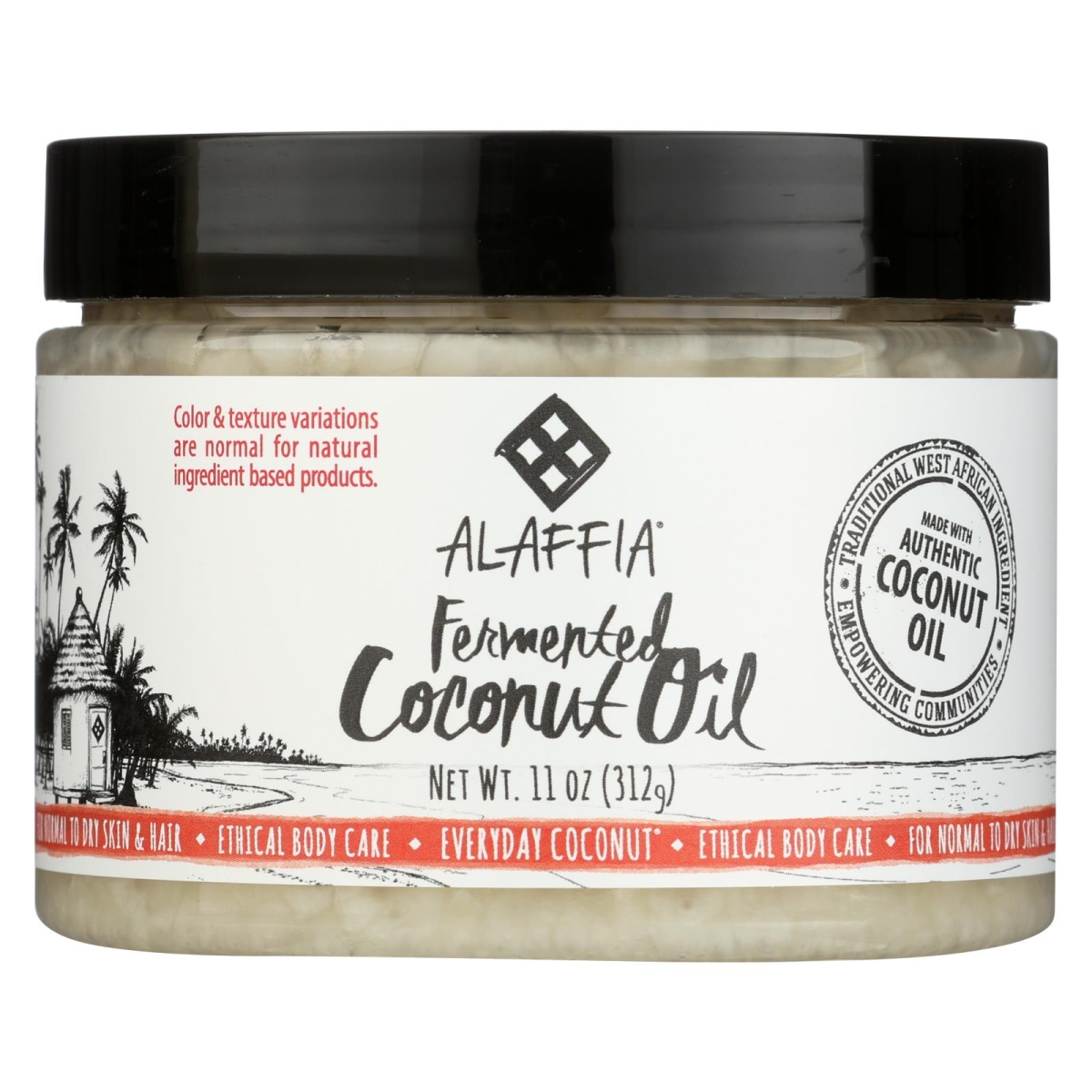Picture of Alaffia 2090322 11 fl oz for Hair &amp; Skin Everyday Coconut Oil