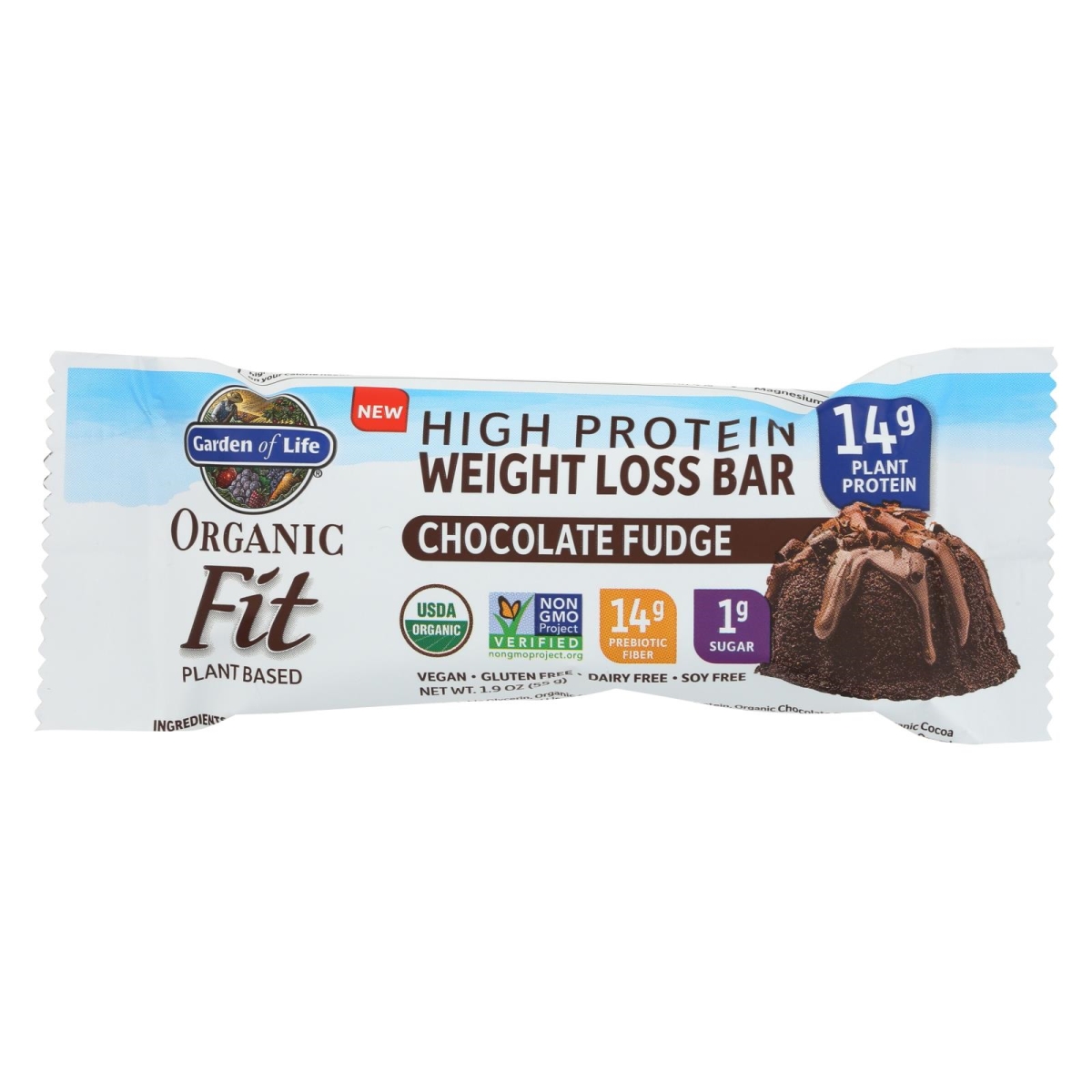 Picture of Garden of Life 2157691 1.9 oz Chocolate Fudge Fit High Protein Bar