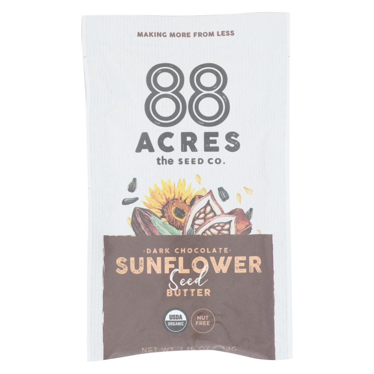 Picture of 88 Acres 2410611 1.16 oz Organic Dark Chocolate Sunflower Seed Butter