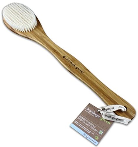 Picture of Cleanlogic 230019 Clean Logic Bamboo Handle Bristle Bath Brush