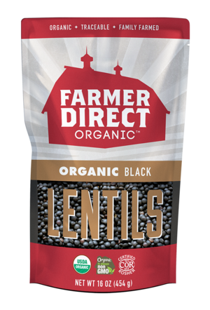 Picture of Farmer Direct 242142 16 oz Organic Black Lentils