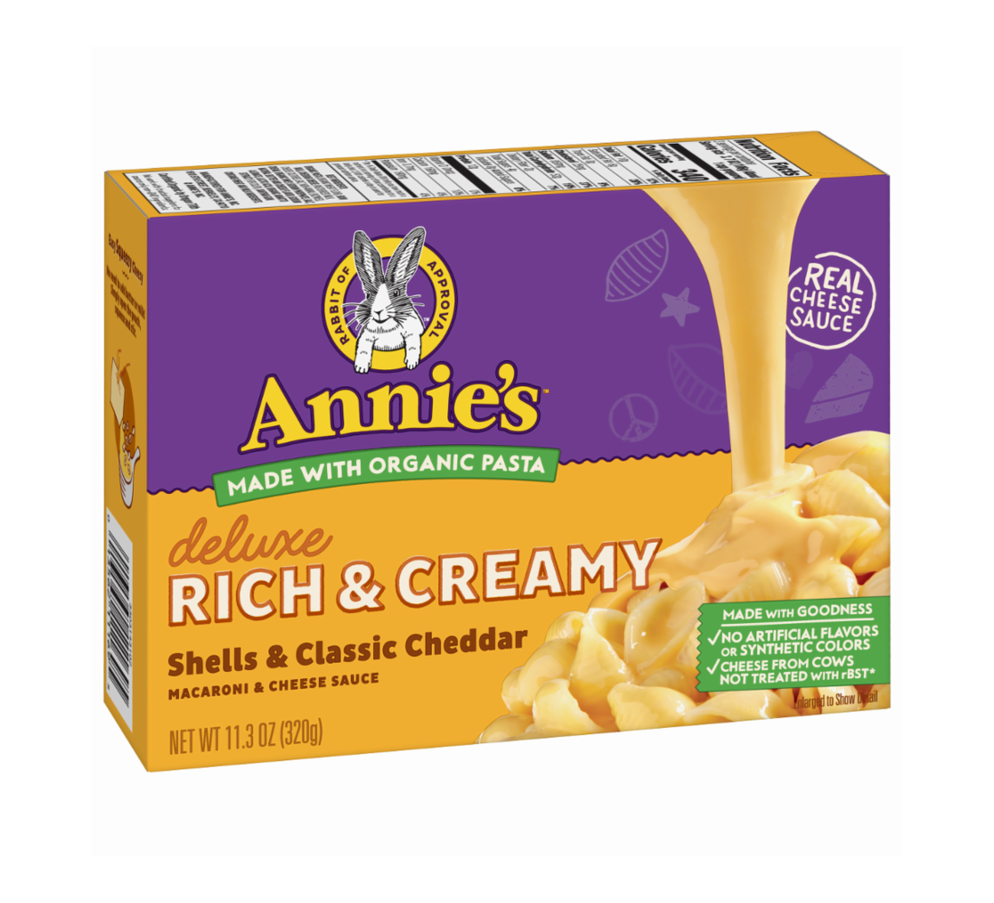 Picture of Annies 241497 11.3 oz Organic Deluxe Rich &amp; Creamy Shells with Classic Cheddar Cheese &amp; Macaroni