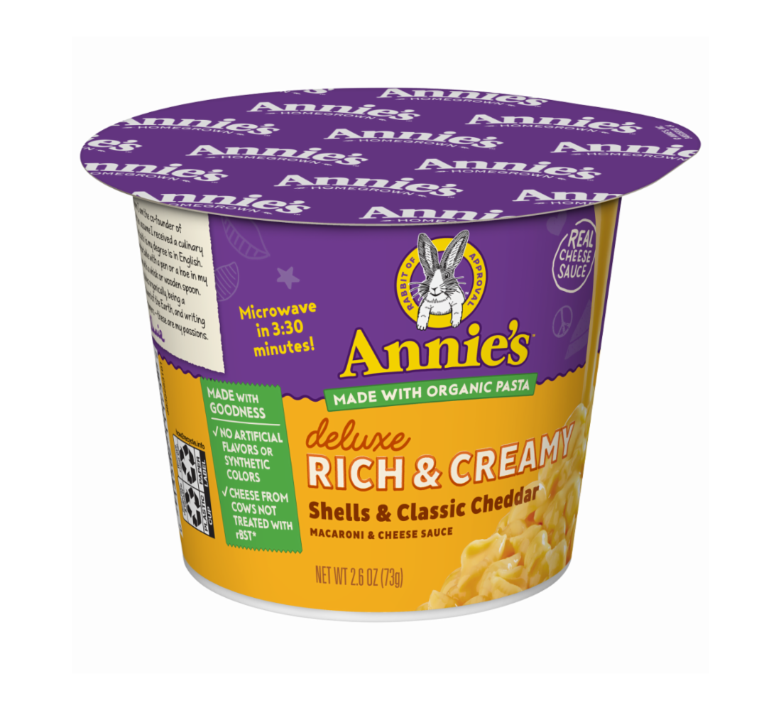 Picture of Annies 241501 2.6 oz Organic Deluxe Rich &amp; Creamy Shells with Classic Cheddar Cheese &amp; Macaroni