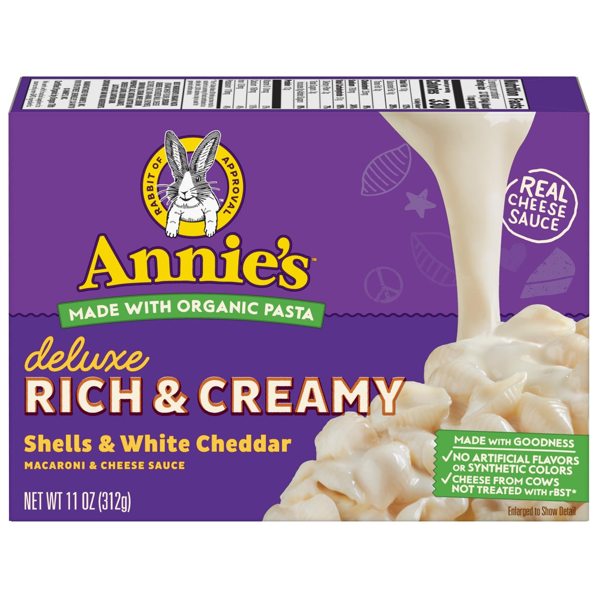 Picture of Annies 241499 11 oz Deluxe Rich &amp; Creamy Shells with White Cheddar