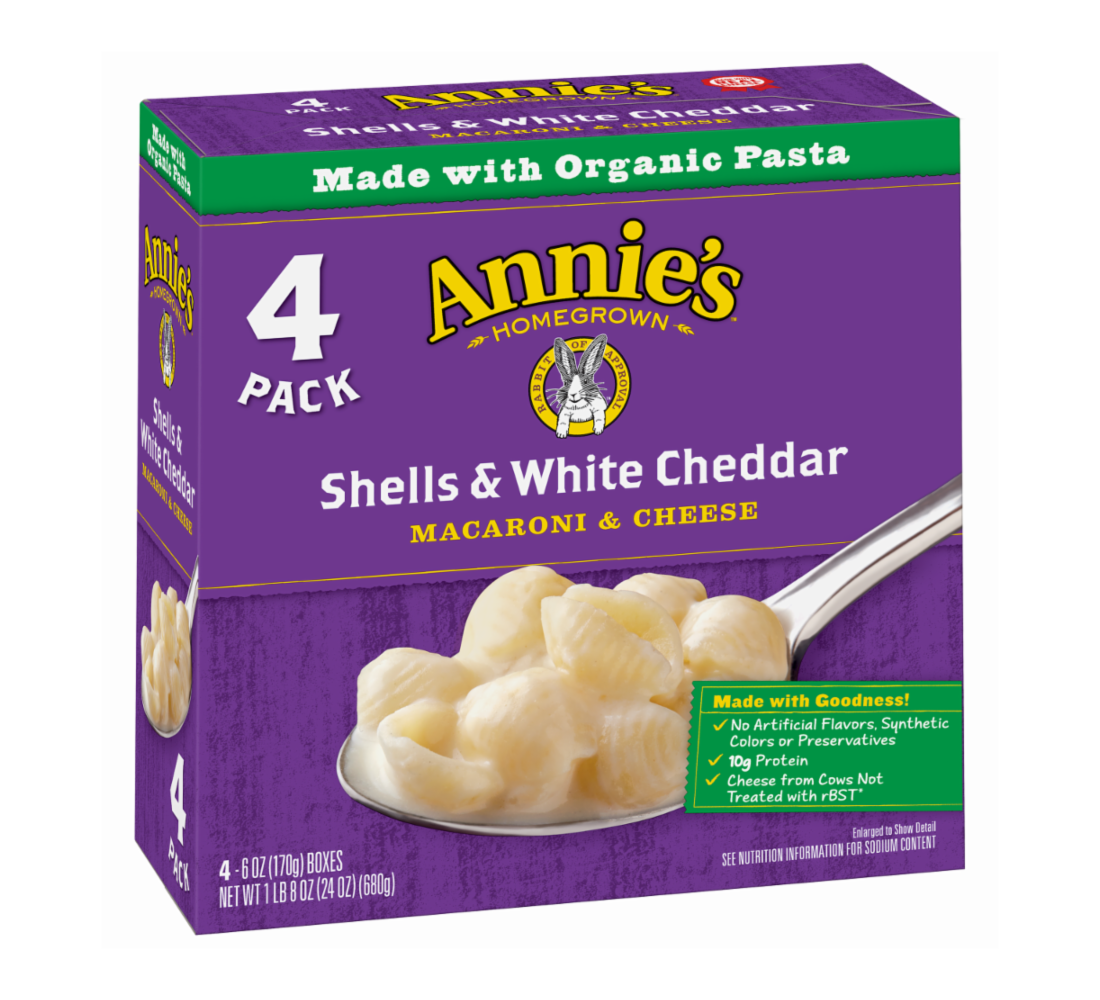 Picture of Annies 215023 24 oz White Cheddar Macaroni &amp; Cheese Shells