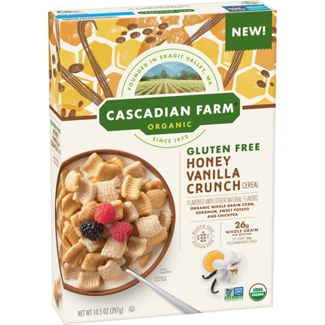 Picture of Cascadian Farm 240807 10.5 oz Organic Cereal, Honey Vanilla Crunch