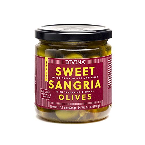 Picture of Divina 239666 6.3 oz Sweet Sangria Olives