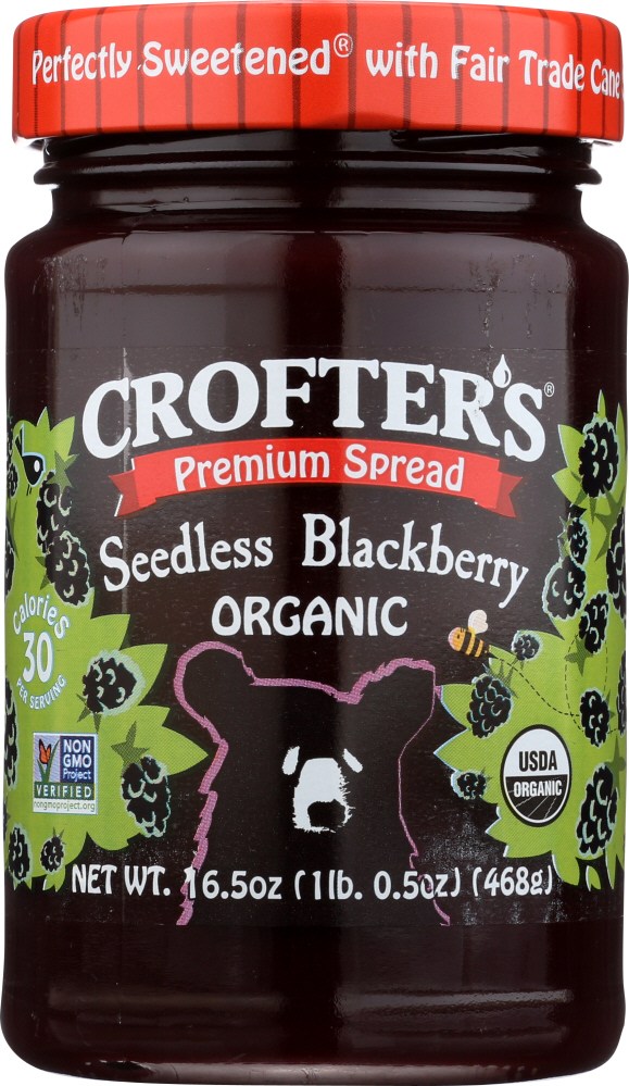 Picture of Crofters 227163 16.5 oz Organic Premim Blackberry Seedless Fruit Spread