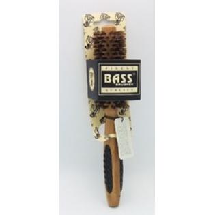 Picture of Bass Brushes 220662 Small Round Wild Boar Light Wood Bristles Brush