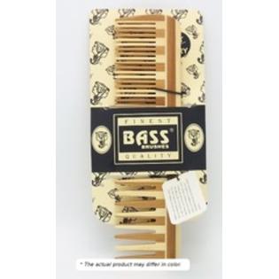 Picture of Bass Brushes 220733 Wood Wide &amp; Fine Tooth Comb&#44; Large