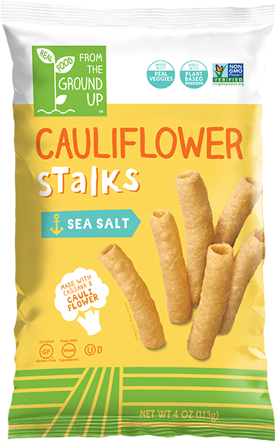 Picture of From The Ground Up 238441 3.5 oz Stalk Sea Salt Cauliflower Baked Snack Crackers