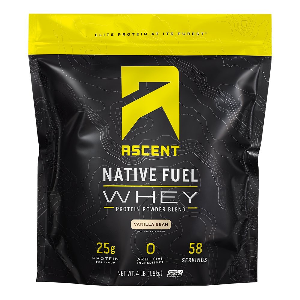 Picture of Ascent Native Fuel 230366 4 lbs Vanilla Bean Whey Protein Powder