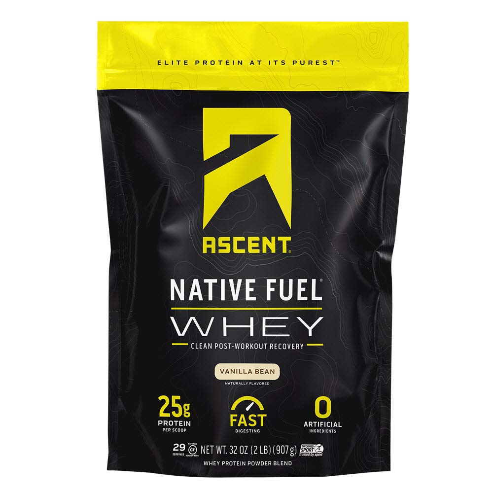 Picture of Ascent Native Fuel 230357 2 lbs Whey Protein Vanilla Bean Powder