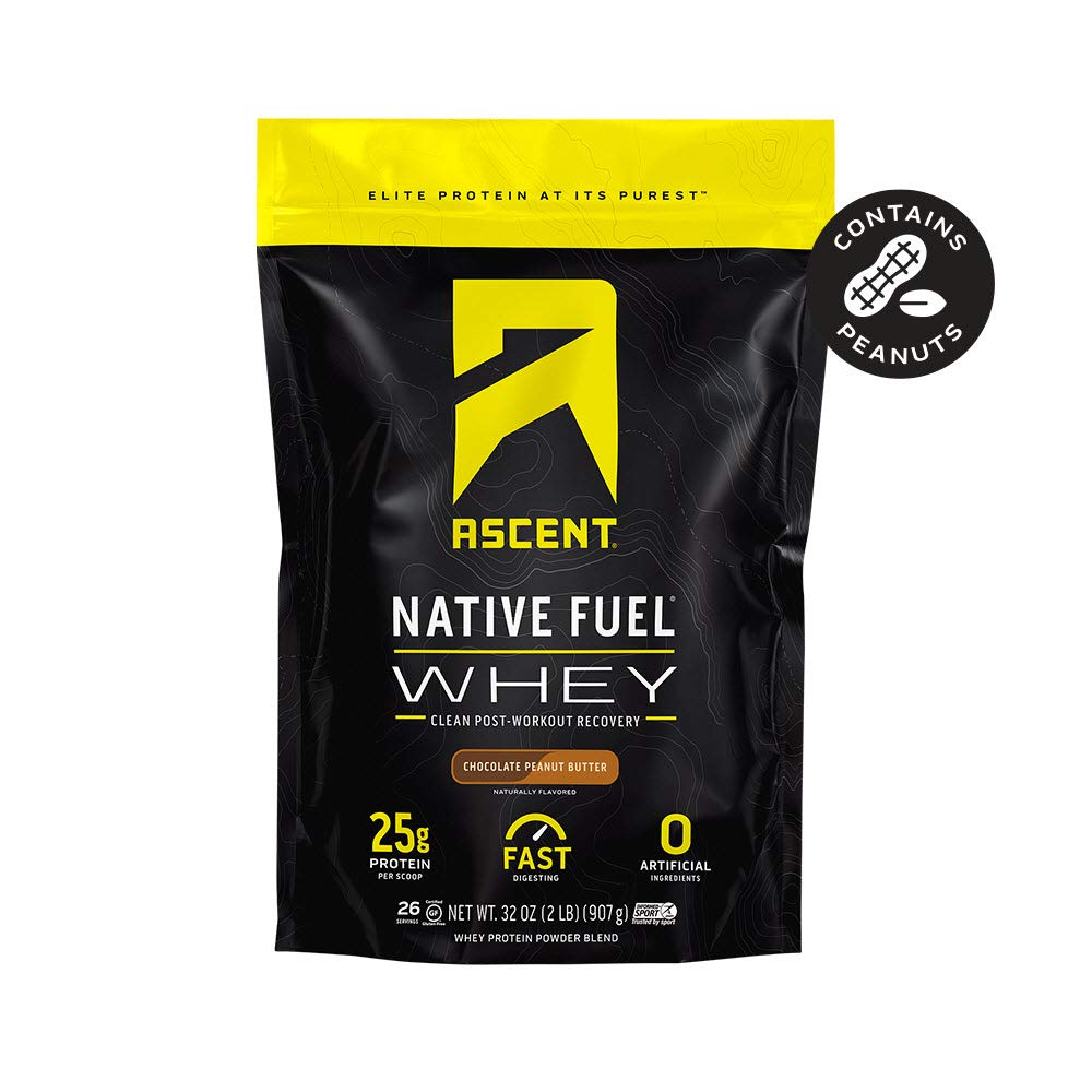 Picture of Ascent Native Fuel 244429 2 lbs Chocolate Peanut Butter Whey Protein Powder