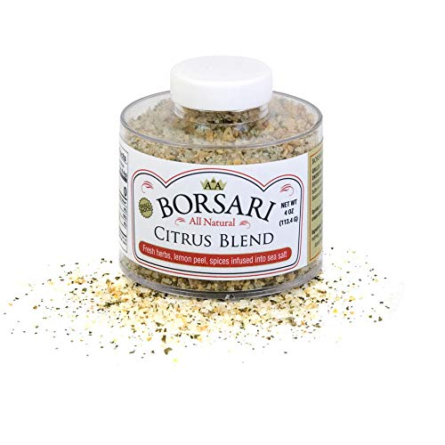 Picture of Borsari 191122 4 oz Gluten Free Natural Seasoned Salt Citrus Blend