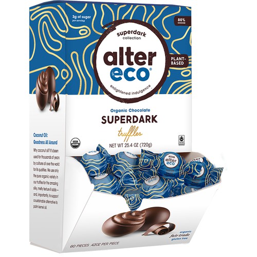 Picture of Alter Eco 238745 25.4 oz Organic Superdark Chocolate Truffles