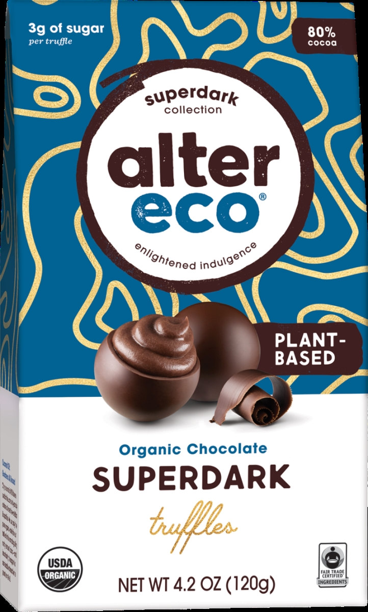 Picture of Alter Eco 238744 4.2 oz Organic Superdark Chocolate Truffles