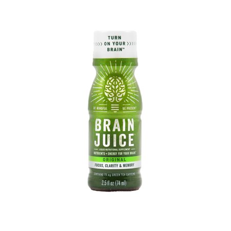 Picture of Brainjuice 237978 2.5 fl oz Liquid Original Nutritional Supplement&#44; Peach &amp; Mango