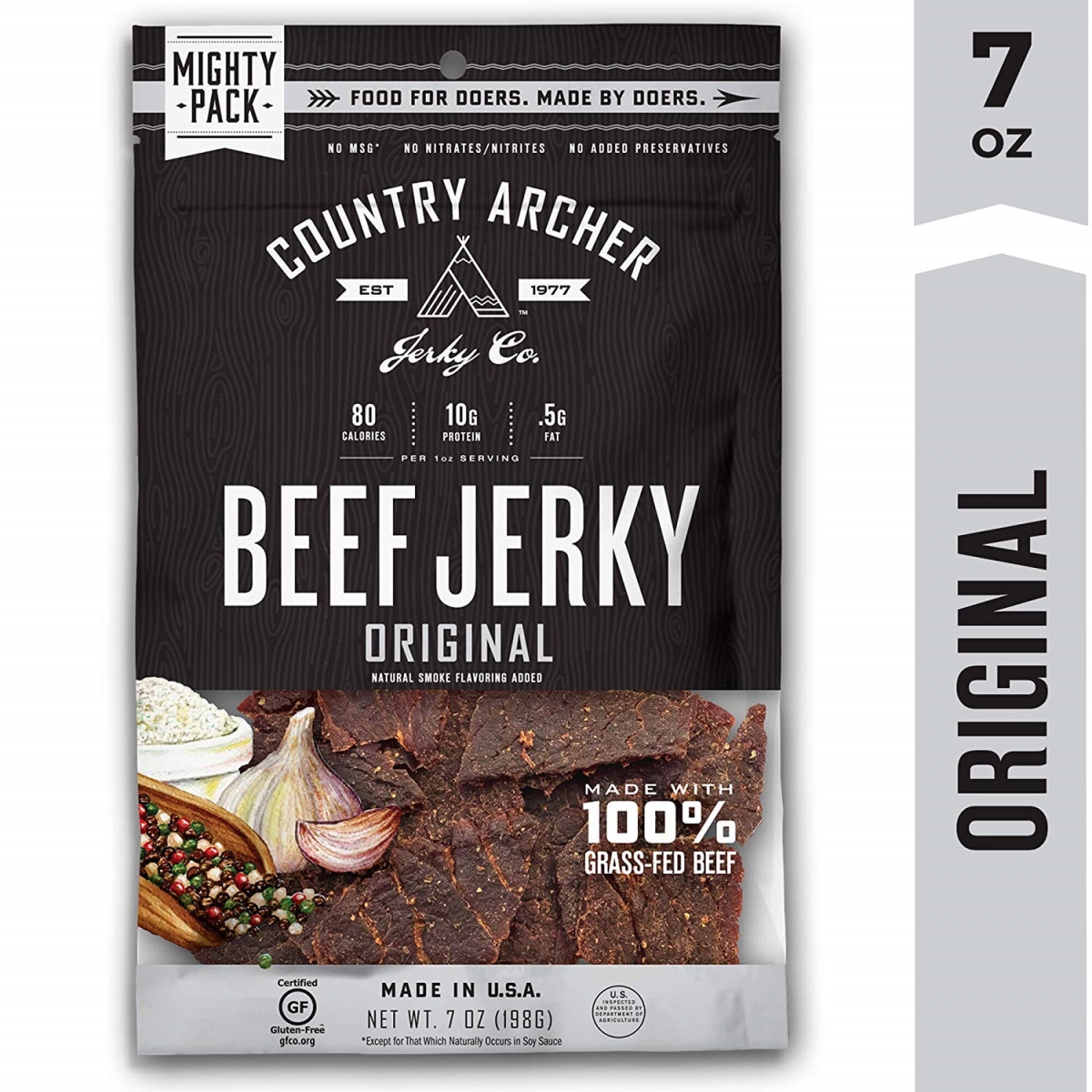 Picture of Country Archer 240710 7 oz Original Beef Jerky