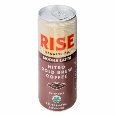 Picture of Rise Brewing 238010 Organic Mocha Latte Nitro Cold Brew Coffee