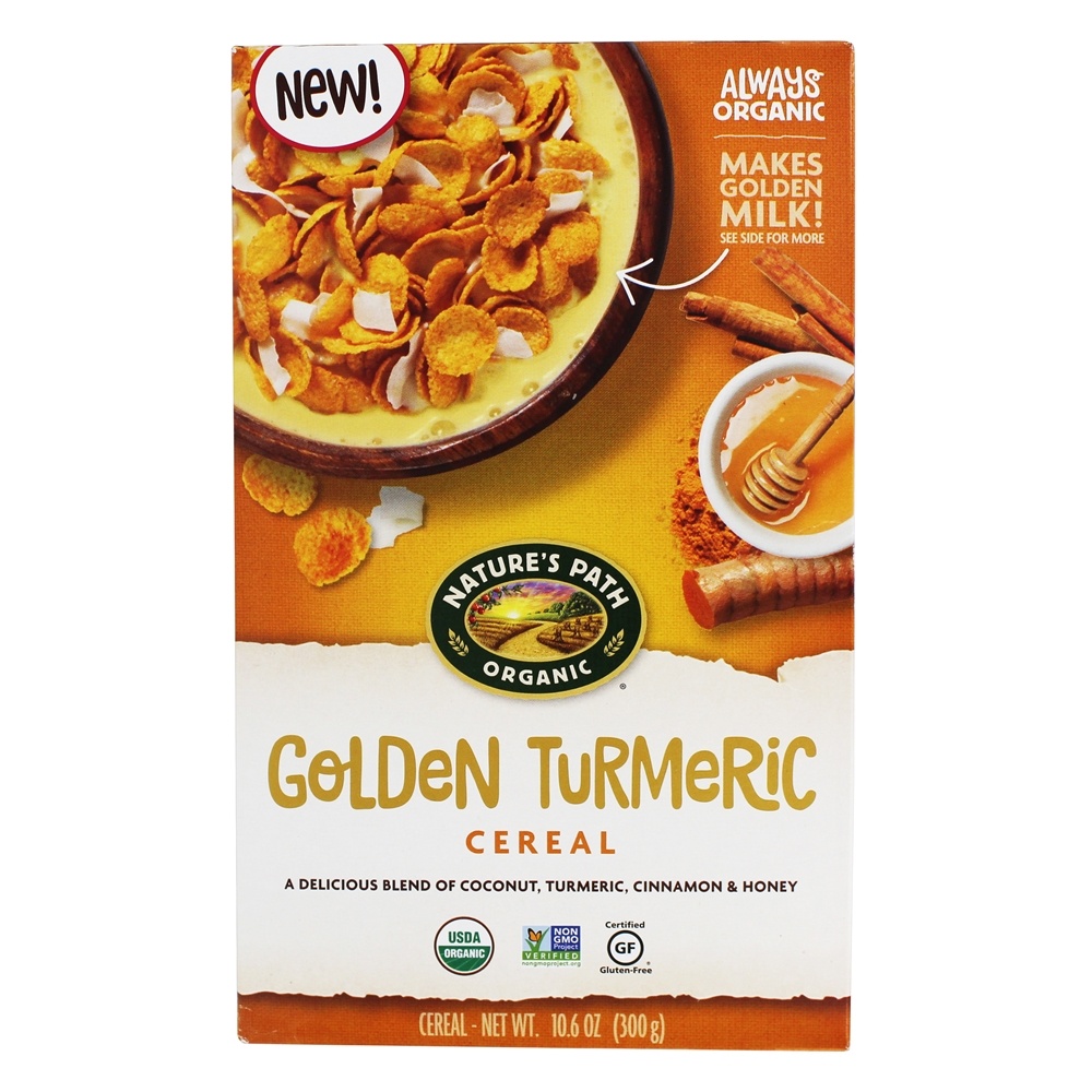 Picture of Natures Path 224759 10.6 oz Organic Turmer Golden Turmeric Cereal