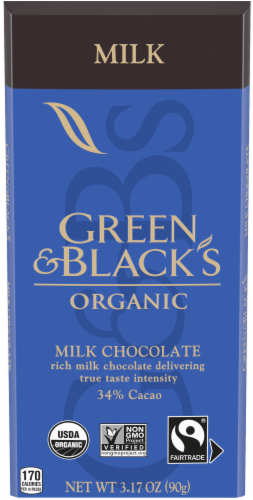 Picture of Green &amp; Blacks 244562 3.17 oz Organic Milk Chocolate Bar