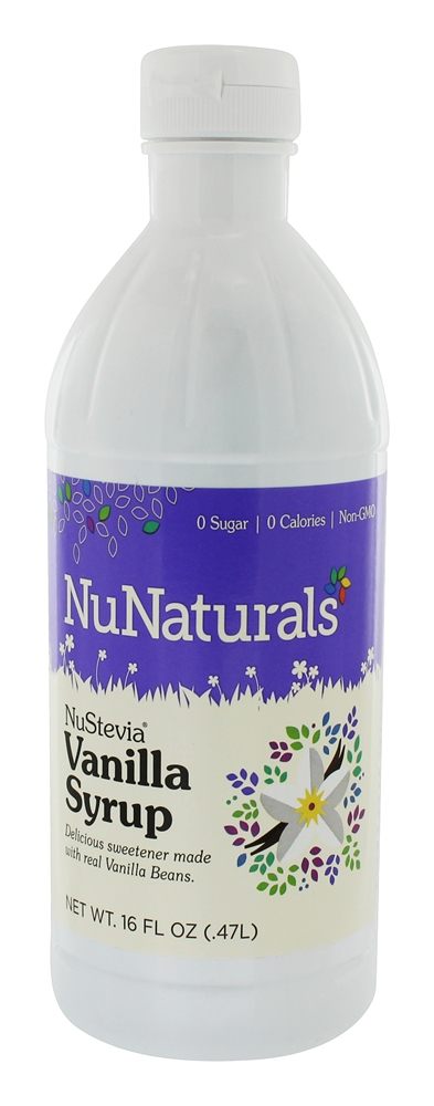 Picture of Nunaturals 240323 16 fl oz NuStevia Vanilla Syrup