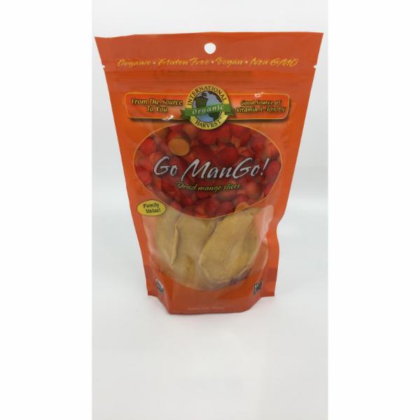 Picture of International Harvest 229519 12 oz Organic Dried Mango Slices