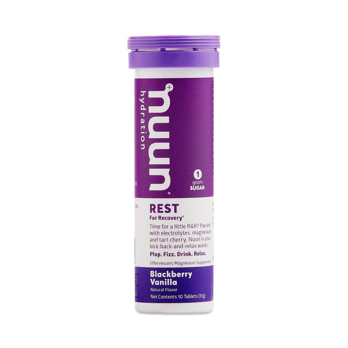 Picture of Nuun Hydration 244373 Rest for Recovery Drink Tablets&#44; Blackberry Vanilla