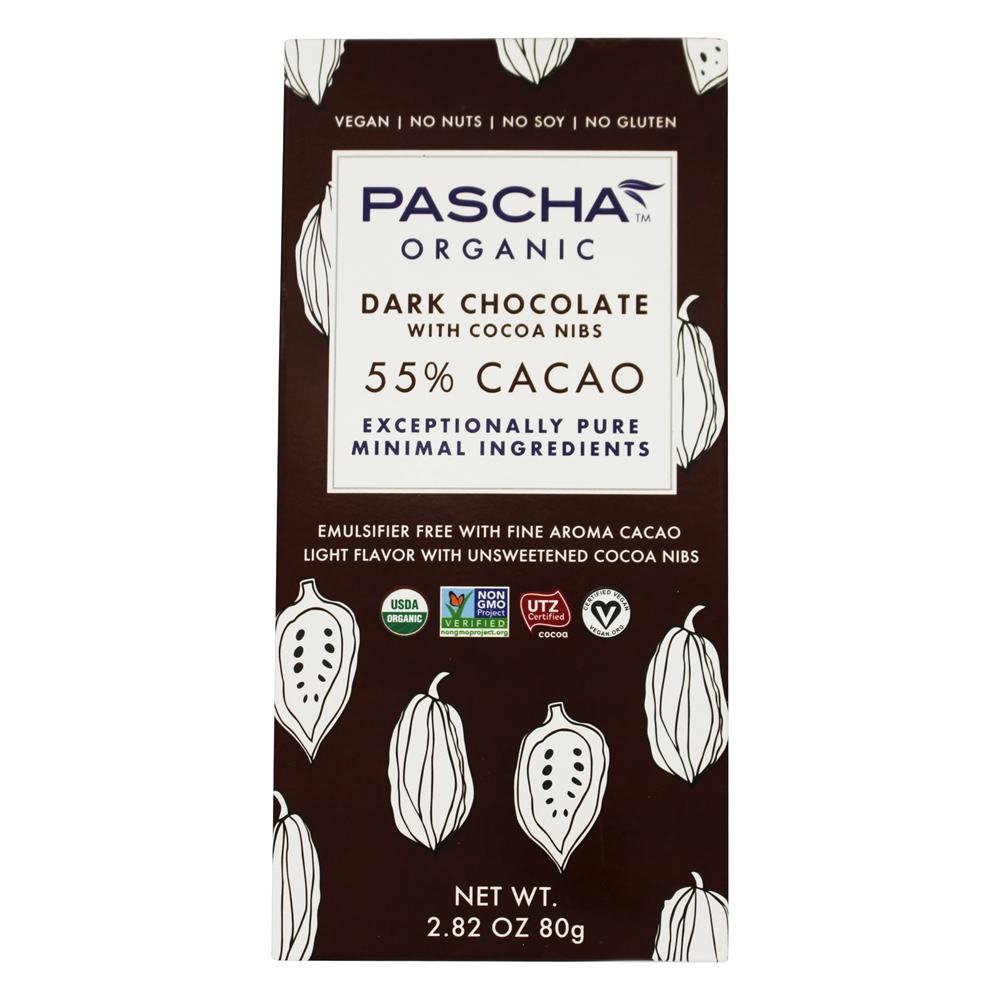 Picture of Pascha 234339 2.82 oz Organic Chocolate Bar with Cocao Nibs