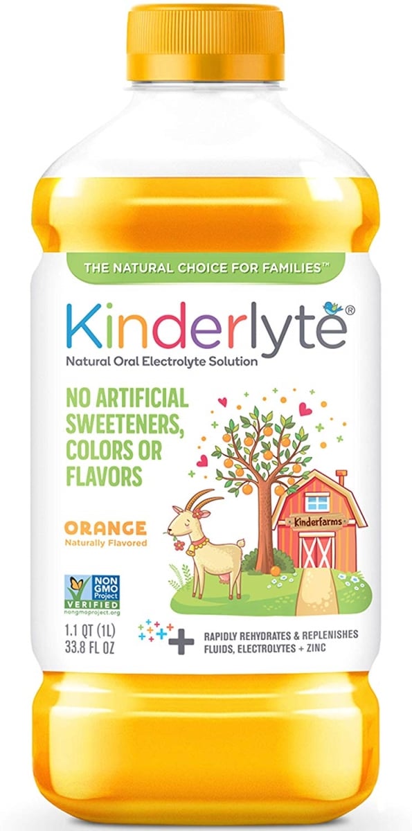 Picture of Kinderlyte 246369 33.8 fl oz Natural Pediatric Electrolyte Orange Drink