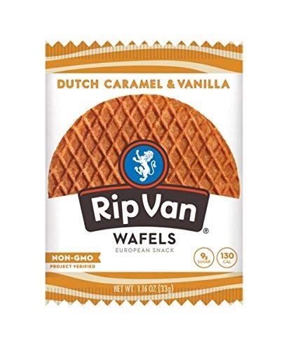 Picture of Rip Van Wafels 210052 12.12 oz Dutch Caramel &amp; Vanilla Flavor Wafels