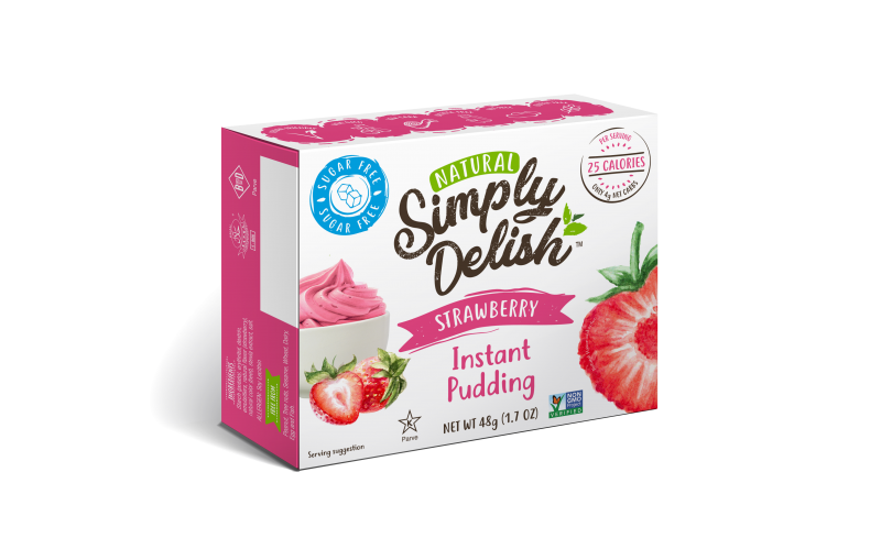 Picture of Simply Delish 196390 Natural Strawberry Instant Pudding Mix
