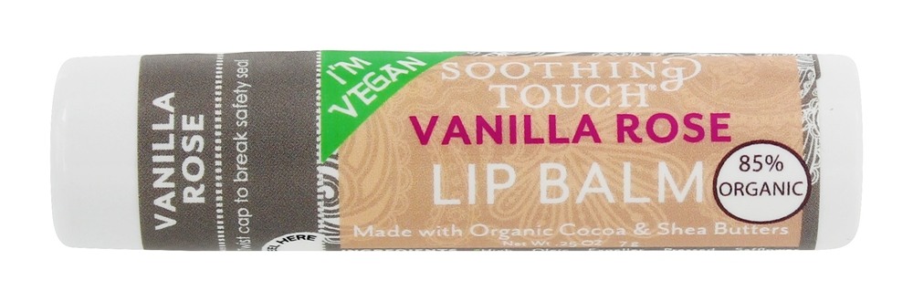Picture of Soothing Touch 178567 0.25 oz Organic Vanilla Rose Lip Balm
