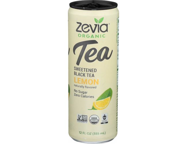 Picture of Zevia 230440 12 fl oz Organic Sweetened Black Tea&#44; Lemon