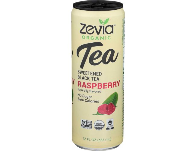 Picture of Zevia 230441 12 fl oz Organic Sweetened Black Tea&#44; Raspberry