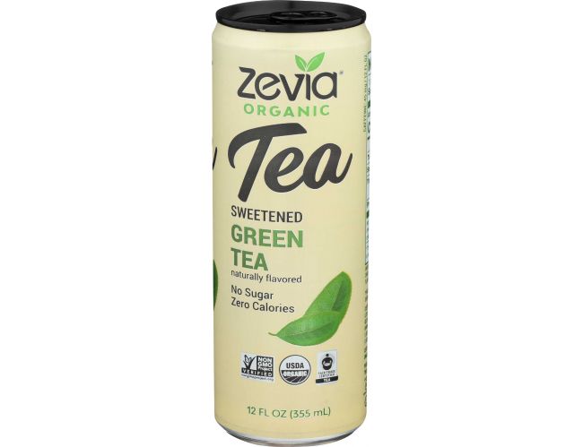 Picture of Zevia 230444 12 fl oz Organic Sweetened Green Tea