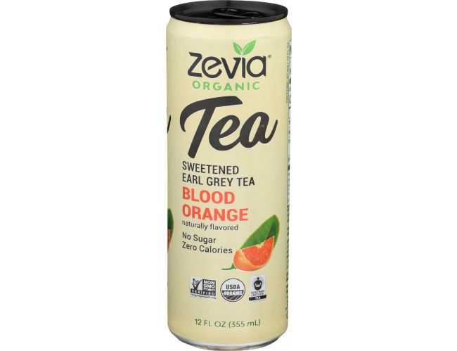 Picture of Zevia 230445 12 fl oz Organic Sweetened Earl Grey Tea&#44; Blood Orange