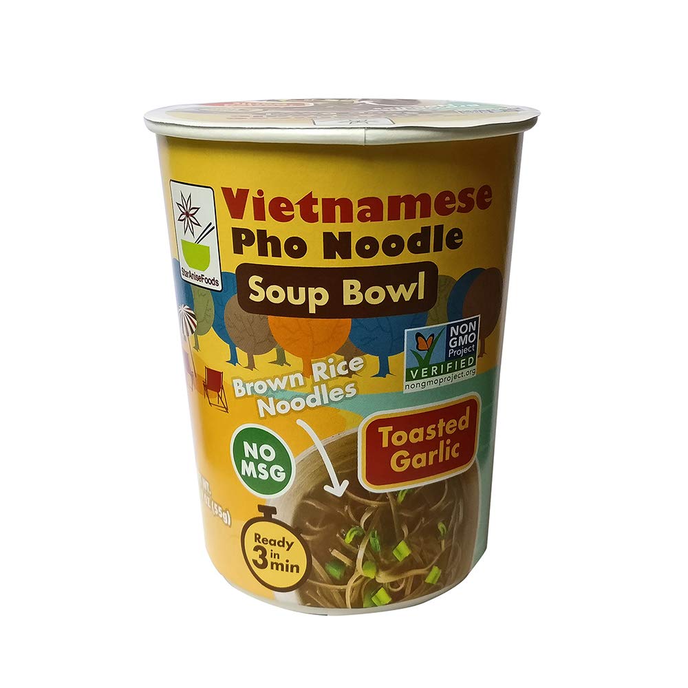 Picture of Star Anise Foods 230373 1.9 oz Pho Noodle Soup Bowl, Toasted Garlic