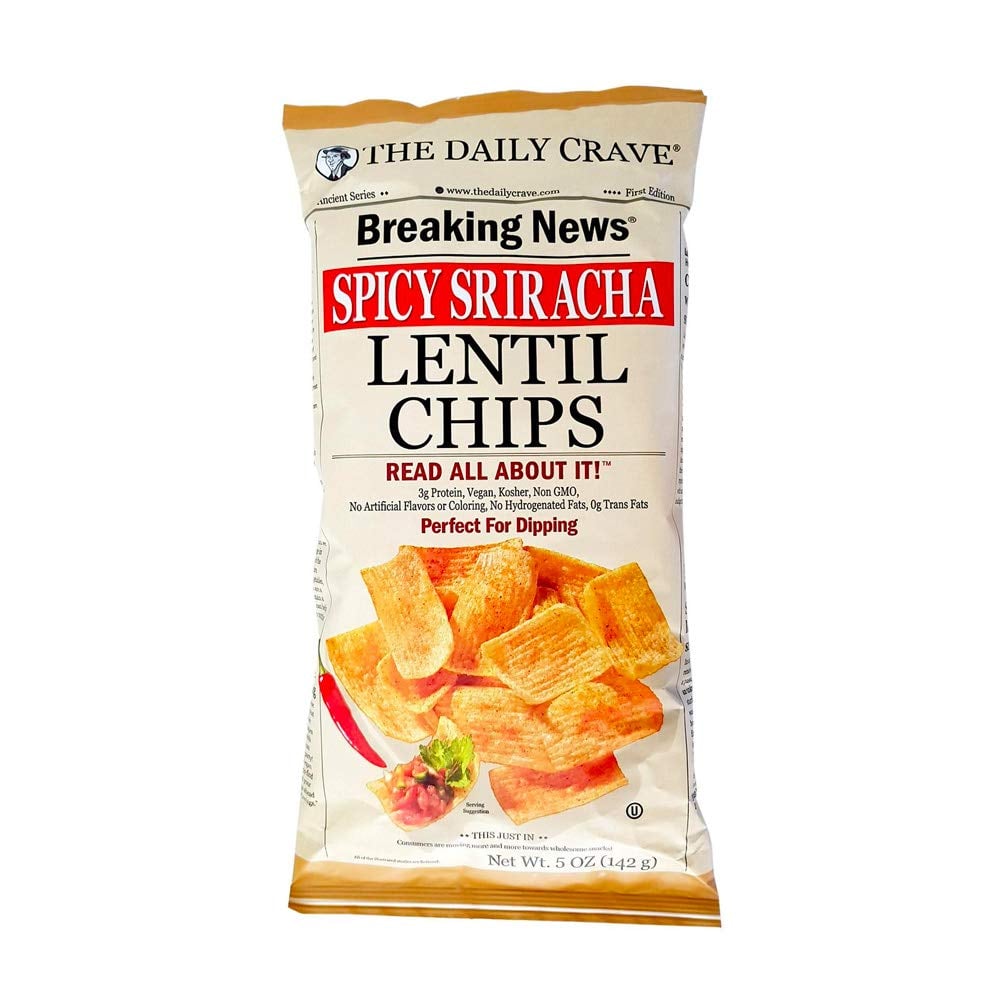 231284 5 oz Spicy Srirach Lentil Chips -  The Daily Crave