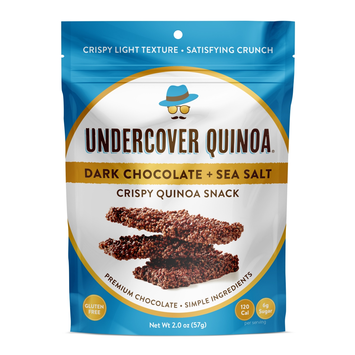 221866 2 oz Dark Chocolate & Sea Salt Crispy Quinoa Snack -  UNDERCOVER QUINOA