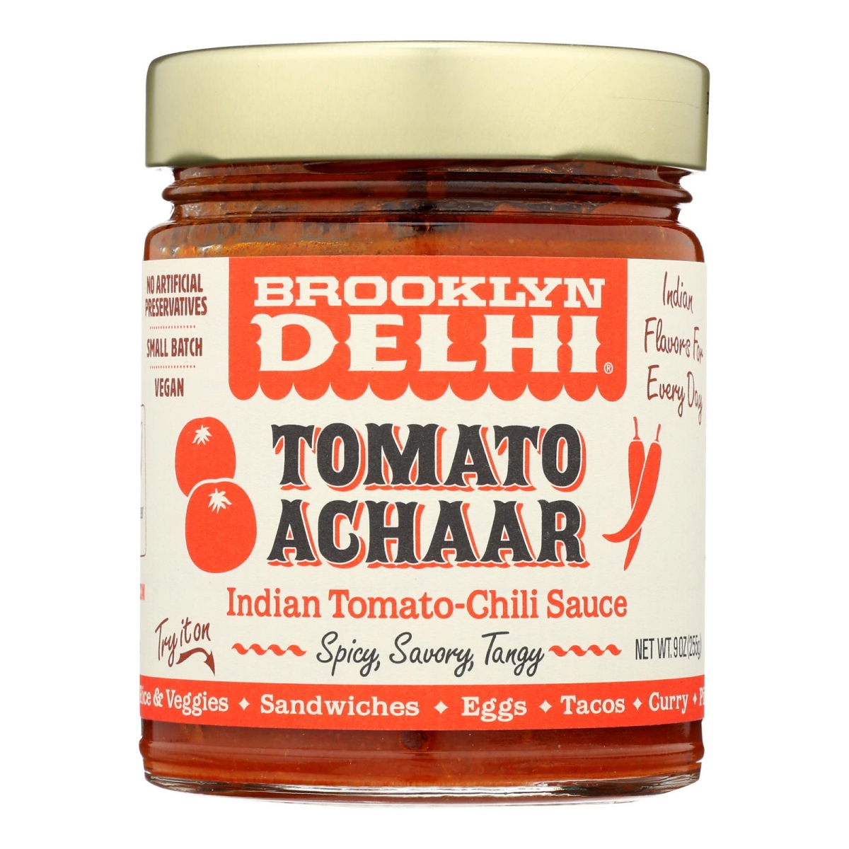 Picture of Brooklyn Delhi 2468312 9 oz Tomato Achaar Chili Sauce 