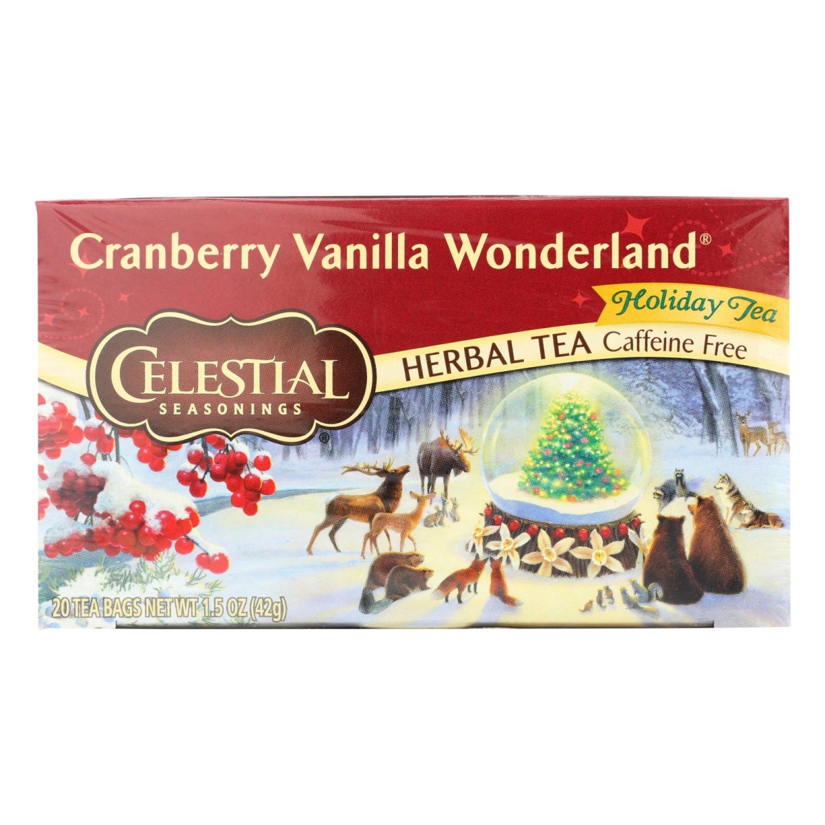 Picture of Celestial Seasonings 1581719 Tea Cranberry Vanilla Wonderland - 20 Bags 