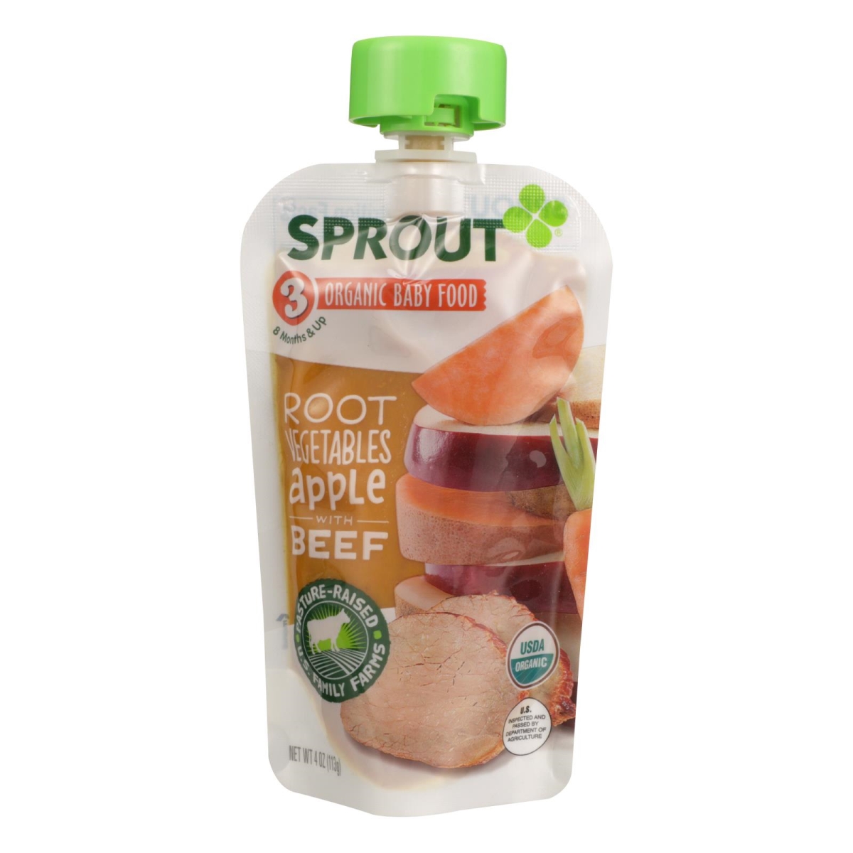 Picture of Sprout Foods 2095024 4 oz Organic Root Vegetables With Beef Baby Food