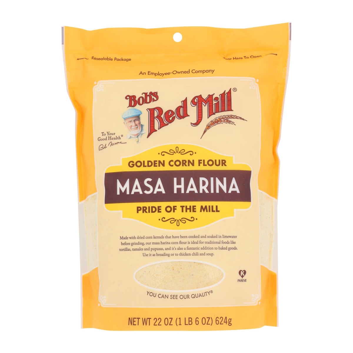 Picture of Bobs Red Mill 2486678 22 oz Golden Corn Flour Masa Harina