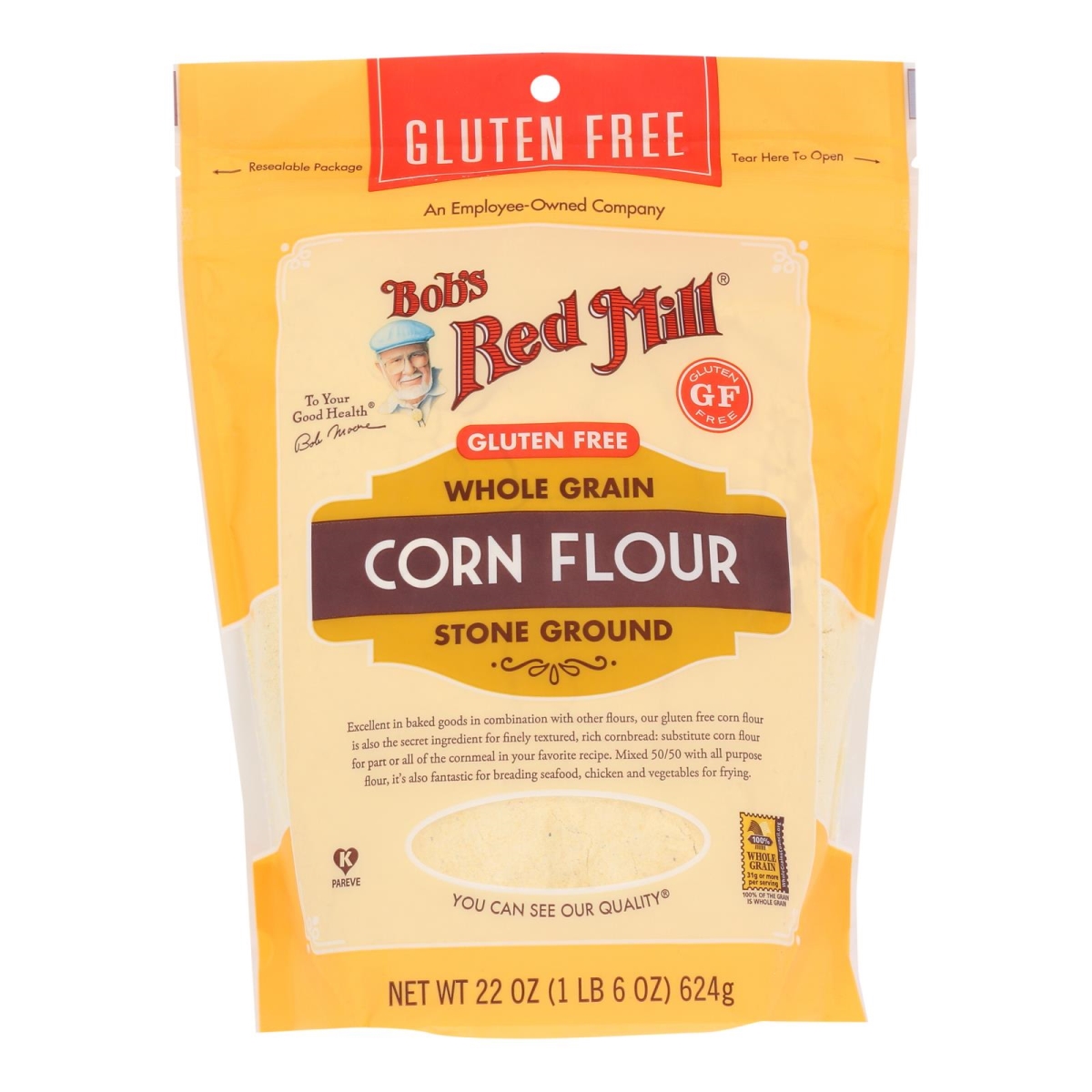 Picture of Bobs Red Mill 2486728 22 oz Gluten Free Corn Flour