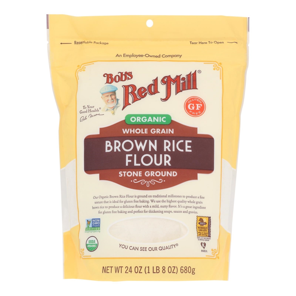 Picture of Bobs Red Mill 2486587 24 oz Brown Rice Flour